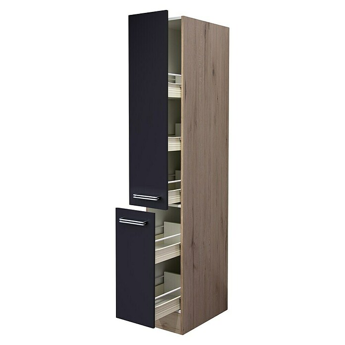 Flex-Well Turin Apotheker-Hochschrank (57 x 30 x 200 cm, Anthrazit Miniperl) | BAUHAUS