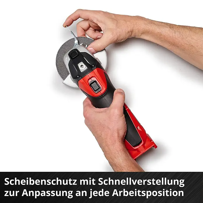 Einhell Power X-Change 18V Akku-Winkelschleifer TE-AG 18/115 Li-SoloAcc - 18 V, Ohne Akku, Durchmesser Scheibe: 115 mm - Einhandwinkelschleifer mit Scheibenschutz zur Anpassung an jede Arbeitsposition für mehr Flexibilität.