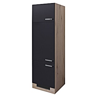 Flex-Well Turin Kühlumbauschrank (B x T x H: 60 x 57 x 200 cm, Anthrazit Miniperl)