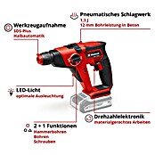 Einhell Power X-Change 18V Akku-Bohrhammer TE-HD 18/12 Li - Solo (Ohne Akku, 1,3 J) | BAUHAUS