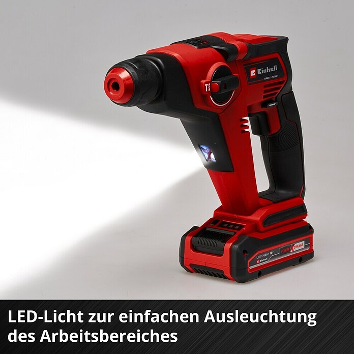 Einhell PXC 18V Akku-Bohrhammer TE-HD 18/12 Li - Solo (18 V, Ohne Akku, 1,3 J) | BAUHAUS