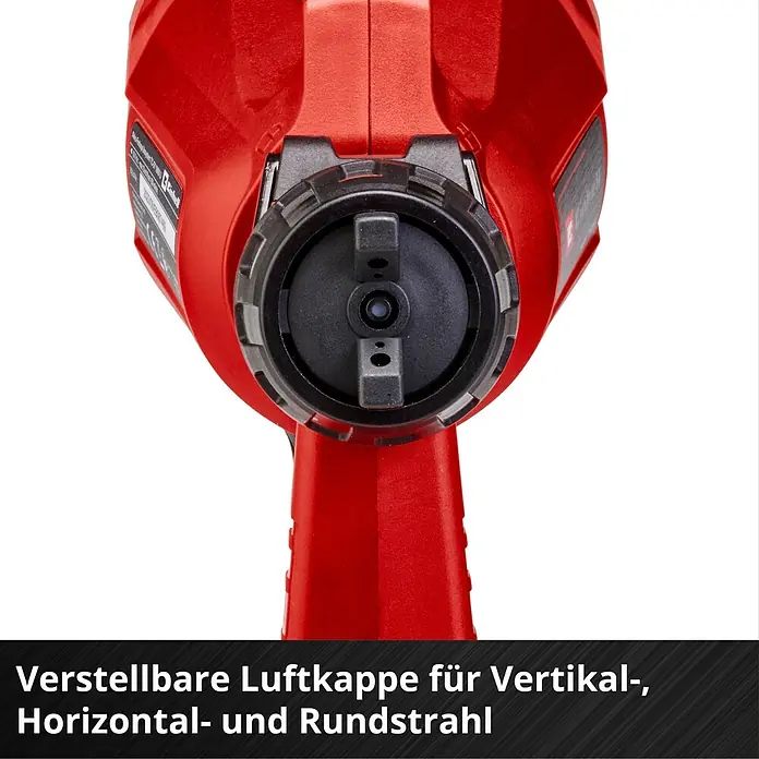 Einhell Power X-Change 18V Akku-Farbsprühsystem TC-SY 18/60 Li-Solo - 18 V, Ohne Akku - Einstellbare Luftkappe der roten Farbsprühpistole für vertikale, horizontale und runde Sprühmuster.