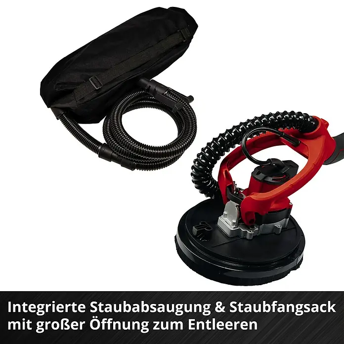 Einhell Professional Power X-Change 18V Akku-Wand- & Deckenschleifer TP-DW 18/225 Li - Solo - 18 V, Ohne Akku, Durchmesser Schleifscheibe: 225 mm - Wand- und Deckenschleifer mit integrierter Staubabsaugung und großem Staubfangsack für ein sauberes Arbeitsumfeld.