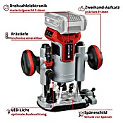 Einhell Professional Power X-Change 18V Akku-Kombifräse TP-RO 18 Set Li BL - Solo (18 V, Ohne Akku) | BAUHAUS