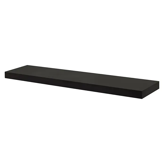 Dolle Wandboard Big Boy - L x B x H: 115 x 25 x 5 cm, Belastbarkeit: 30 kg - Graues längliches Objekt auf schwarzem Hintergrund. Das schlichte Design des länglichen Produkts lässt Raum für vielseitige Verwendung.