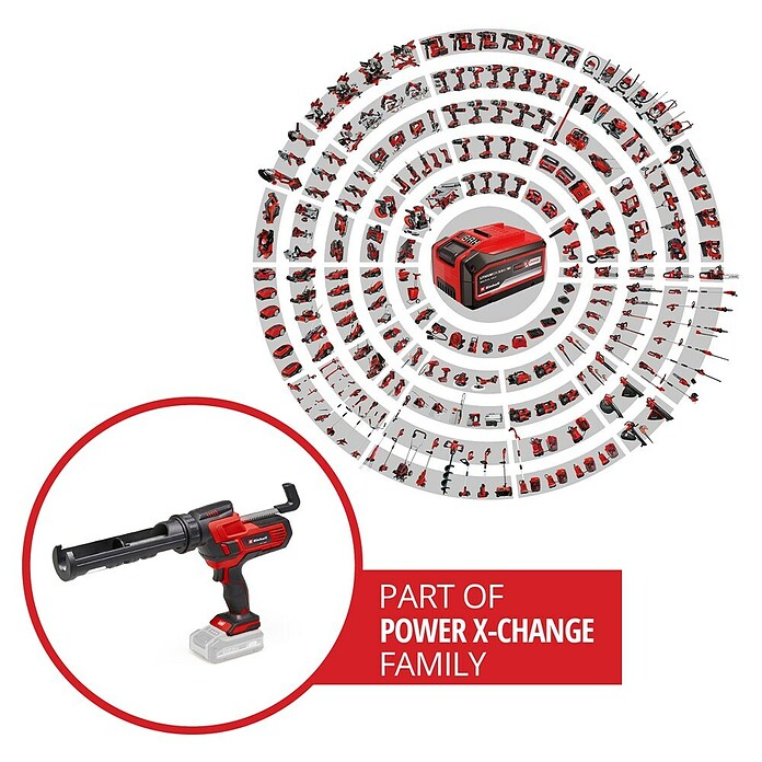 Einhell Power X-Change 18V Pistola de cartuchos de batería TE-SG 18/10 Li-Solo (18 V, Sin batería) | BAUHAUS