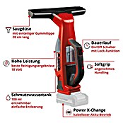 Einhell Power X-Change 18V Akku-Fenstersauger BRILLIANTO (18 V, Ohne Akku, Behältervolumen: 0,1 l) | BAUHAUS