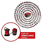 Einhell Power X-Change 18V Schmutzwasserpumpe GE-DP 18/25 LL Li-Solo (160 W, 18 V, Max. Fördermenge: 7 000 l/h, Eintauchtiefe: 4 m) | BAUHAUS