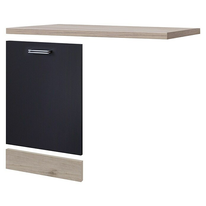 Flex-Well Turin Geschirrspülerfront (L x B x H: 60 x 110 x 86 cm, Anthrazit Miniperl) | BAUHAUS