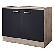 Flex-Well Turin Spülenunterschrank (60 x 100 x 86 cm, Anthrazit Miniperl) | BAUHAUS