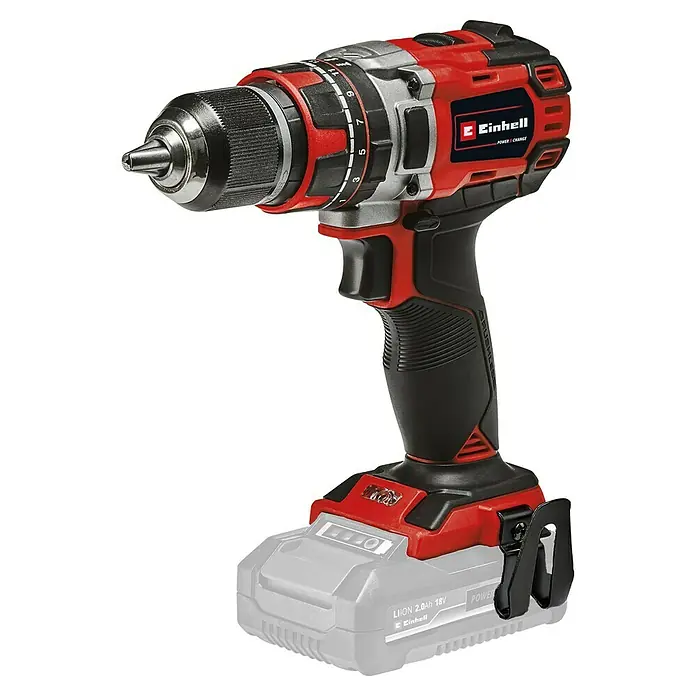 Einhell Professional Power X-Change 18V Akku-Schlagbohrschrauber TP-CD 18/50 Li-i BL Solo - 18 V, Ohne Akku, 50 Nm - Abbildung eines Einhell Akku-Bohrschraubers, ein vielseitiges Werkzeug für Bohr- und Schraubanwendungen, mit ergonomischem Design für komfortable Handhabung.