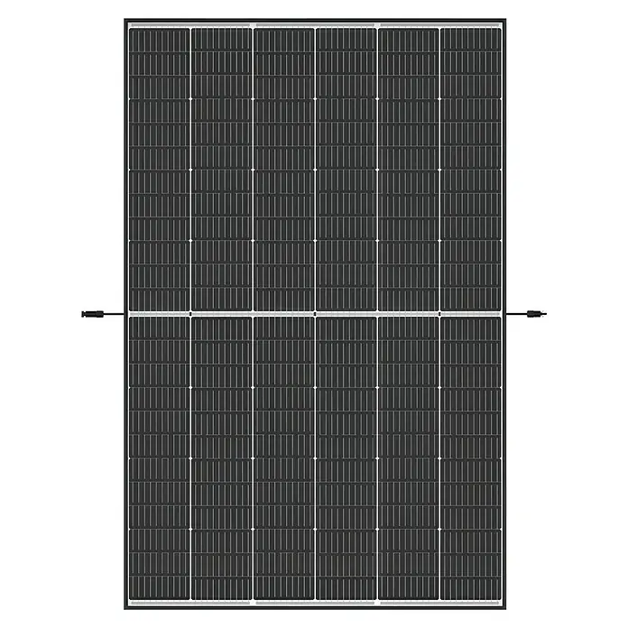 Trina Solarmodul-Set TSM-465 NEG9RC.28 - 0% MwSt. gem. § 12 Abs. 3 UStG - Nennleistung: 465 W, L x B x H: 176,2 x 113,4 x 3 cm, 1 Stk. - Schwarz gerahmtes Solarmodul mit mehreren Zellen, ideal zur Stromerzeugung. Effiziente Energielösung für nachhaltige Projekte.
