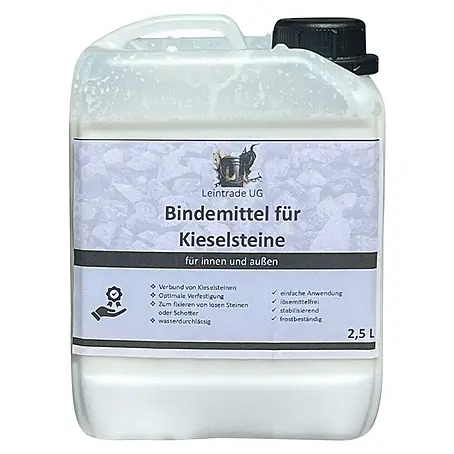 Leintrade  Bindemittel für Kieselsteine