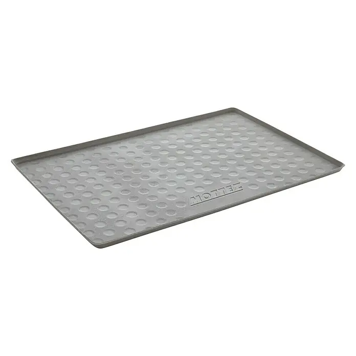Protector para muebles bajo fregadero - 80 x 50 cm - Protector de maletero gris con protuberancias y la inscripción "ZELLOW", perfecto para proteger el maletero de la suciedad y los daños.