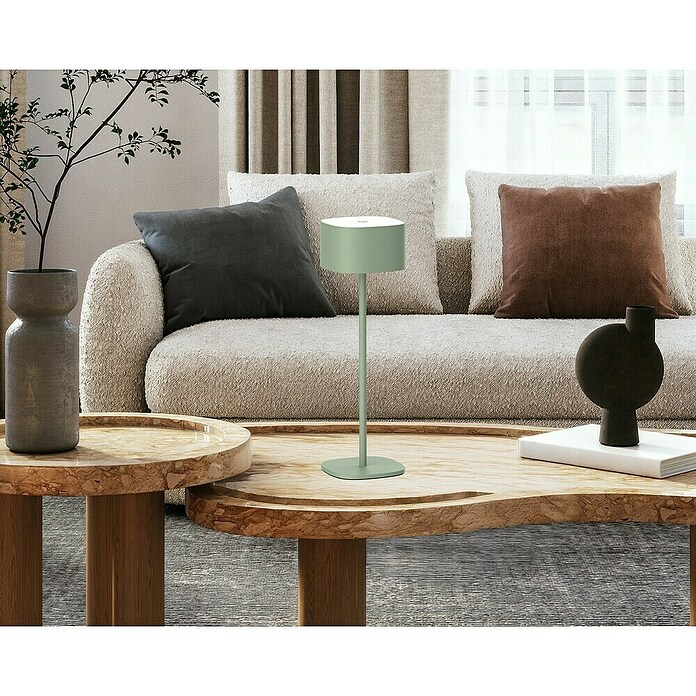 Ferotehna Punjiva stolna svjetiljka Lucy  (2 W, D x Š x V: 262 x 81 x 262 mm, Topla bijela, Svijetlo zelena) | BAUHAUS