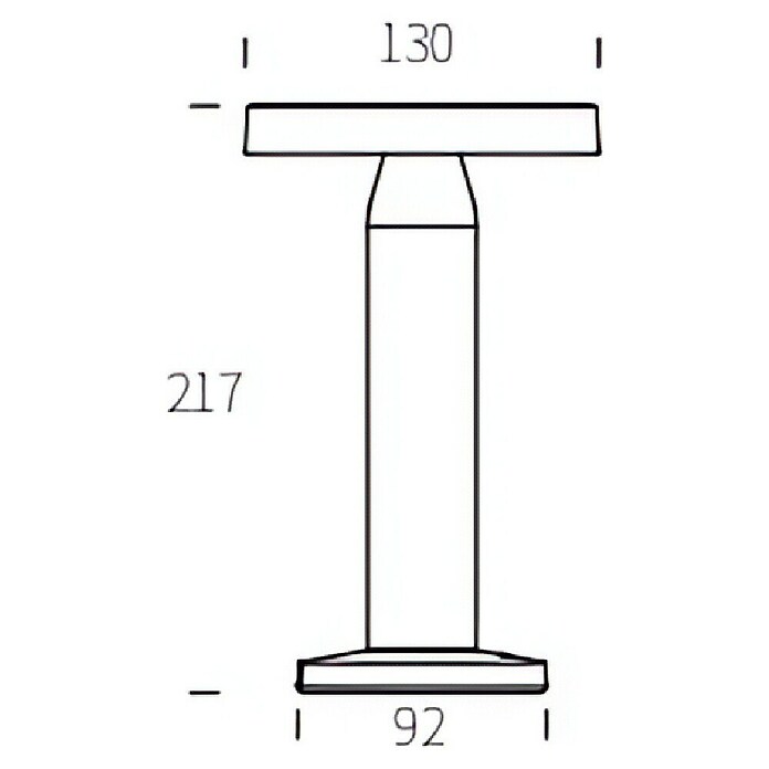 Ferotehna Solarna stolna svjetiljka Audrey  (2 W, D x Š x V: 92 x 130 x 217 mm, Topla bijela, Bež) | BAUHAUS