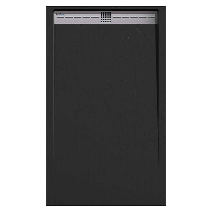 Duplach Plato de ducha Cach (L x An: 140 x 70 cm, Material compuesto, Negro) | BAUHAUS