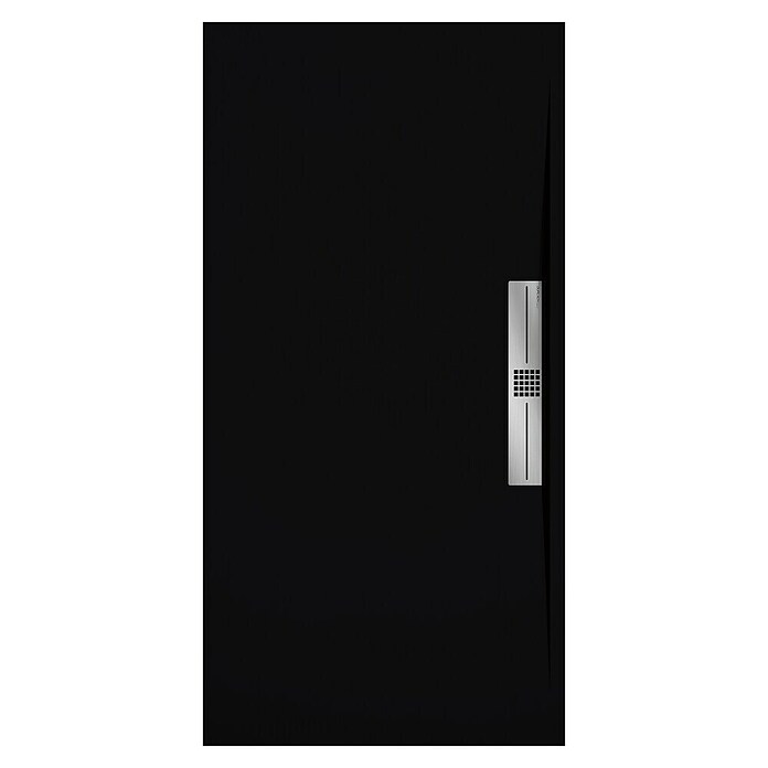 Duplach Plato de ducha Side (L x An: 110 x 90 cm, Material compuesto, Negro) | BAUHAUS