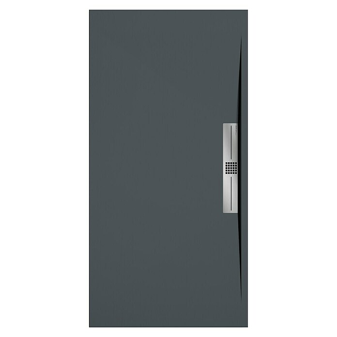 Duplach Plato de ducha Side (L x An: 120 x 80 cm, Material compuesto, Antracita) | BAUHAUS