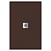 Duplach Plato de ducha Sorty (L x An: 90 x 80 cm, Material compuesto, Chocolate) | BAUHAUS