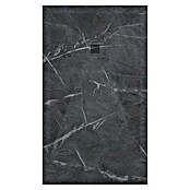 Duplach Plato de ducha 3D (L x An: 200 x 80 cm, Material compuesto, Negro Marquina) | BAUHAUS