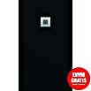 Duplach Plato de ducha Plus (L x An: 170 x 90 cm, Material compuesto, Negro) | BAUHAUS