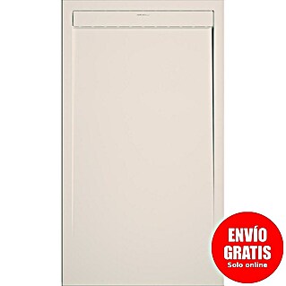 Duplach Plato de ducha Smart (L x An: 160 x 80 cm, Material compuesto, Crema)