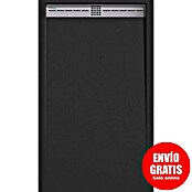 Duplach Plato de ducha Cach (L x An: 140 x 70 cm, Material compuesto, Negro) | BAUHAUS