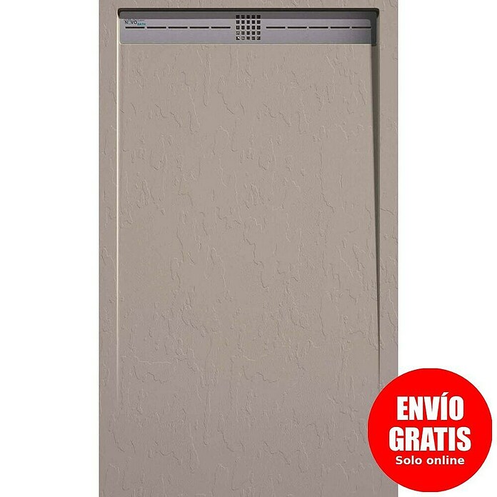 Duplach Plato de ducha Cach (L x An: 150 x 80 cm, Material compuesto, Arena) | BAUHAUS