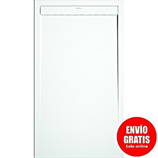Duplach Plato de ducha Smart (L x An: 110 x 70 cm, Material compuesto, Blanco)