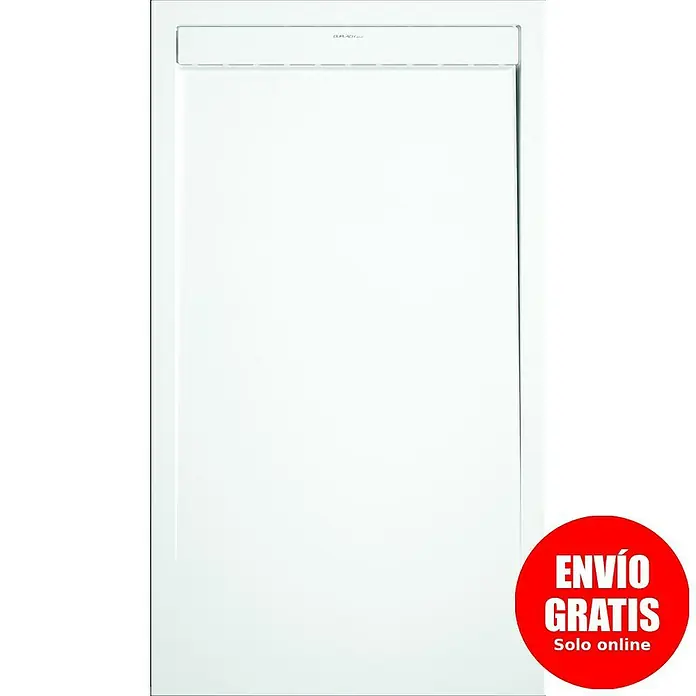 Duplach Plato de ducha Smart - L x An: 100 x 90 cm, Material compuesto, Blanco - Plato de ducha rectangular blanco, perfecto para baños modernos. Su diseño elegante se integrará perfectamente en cualquier decoración de baño.