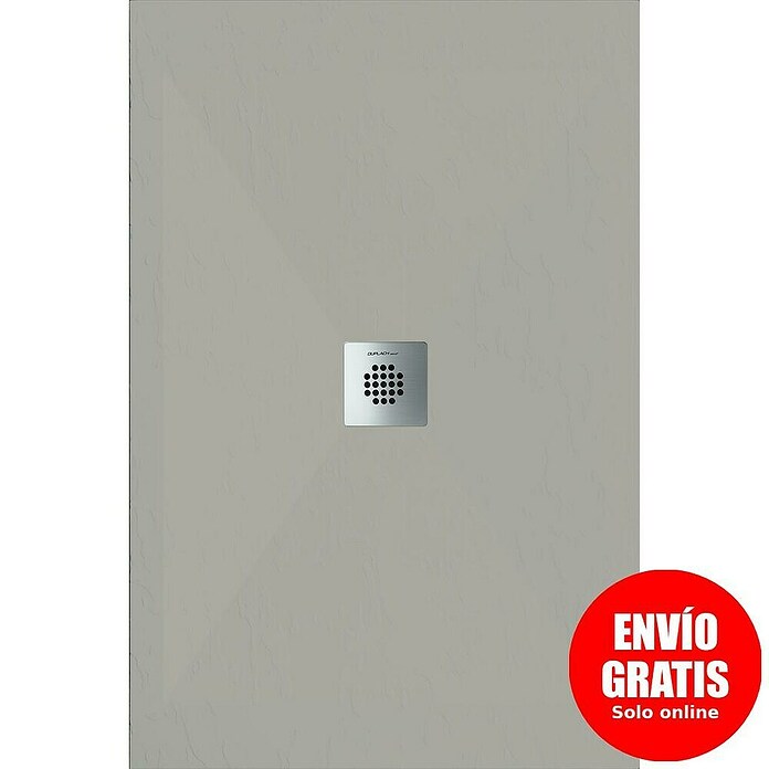 Duplach Plato de ducha Sorty (L x An: 100 x 80 cm, Material compuesto, Arena) | BAUHAUS