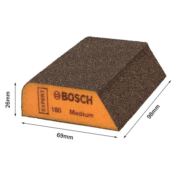 Bosch Professional Expert Schleifschwamm S470 (Korngröße: Mittel, 1 Stk., L x B x H: 97 x 69 x 26 mm) | BAUHAUS