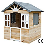 Dobar Spielhaus (L x B x H: 115 x 102 x 129 cm, Holz, Naturbelassen/Anthrazit) | BAUHAUS