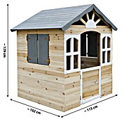 Dobar Spielhaus (L x B x H: 115 x 102 x 129 cm, Holz, Naturbelassen/Anthrazit) | BAUHAUS