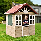 Dobar Spielhaus (L x B x H: 115 x 102 x 129 cm, Holz, Naturbelassen/Rot) | BAUHAUS