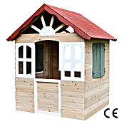 Dobar Spielhaus (L x B x H: 115 x 102 x 129 cm, Holz, Naturbelassen/Rot) | BAUHAUS