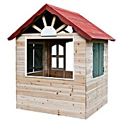 Dobar Spielhaus (L x B x H: 115 x 102 x 129 cm, Holz, Naturbelassen/Rot) | BAUHAUS