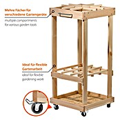 Dobar Gerätehalter (L x B x H: 38 x 38 x 86 cm, Holz) | BAUHAUS