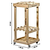 Dobar Gerätehalter (L x B x H: 38 x 38 x 86 cm, Holz) | BAUHAUS