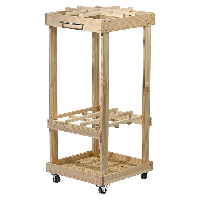 Dobar Gerätehalter (L x B x H: 38 x 38 x 86 cm, Holz) | BAUHAUS