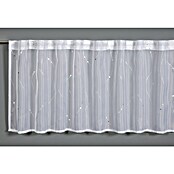 Bistrogardine (Voile Silberdruck, Weiß, L x B: 45 x 140 cm) | BAUHAUS