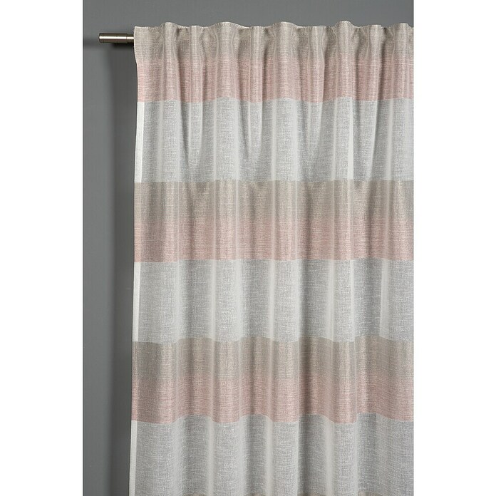 Schlaufenschal Etamine (Rosa/ weiß, L x B: 245 x 140 cm) | BAUHAUS