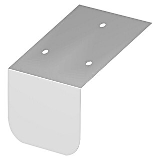 Sarei Dachrinnenhalter Konsole (L x B x H: 110 x 100 x 135 mm, Aluminium, Alu natur)