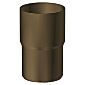 Sarei Fallrohrverbinder (Nennweite: 80 mm, Aluminium, Terrabraun RAL 8028) | BAUHAUS
