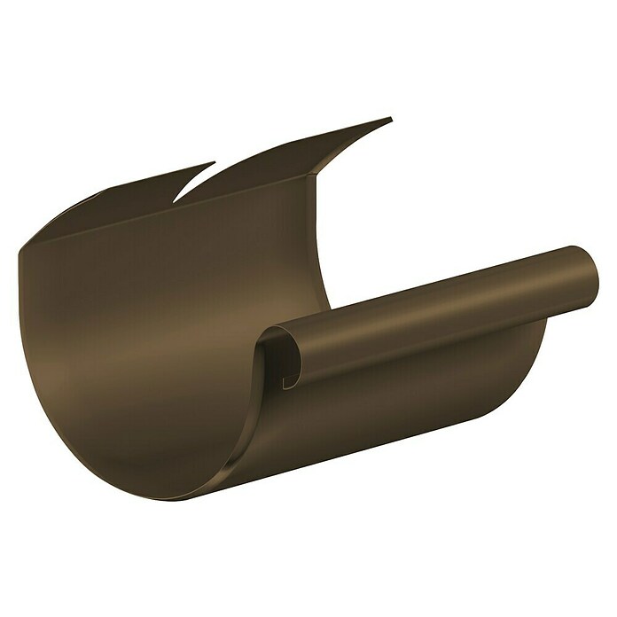 Sarei Rinnenverbinder (Nennweite: 100 mm, Aluminium, Terrabraun RAL 8028) | BAUHAUS