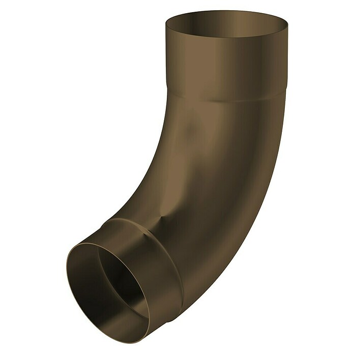 Sarei Fallrohrbogen (Nennweite: 80 mm, Winkel: 72 °, Aluminium, Terrabraun RAL 8028) | BAUHAUS