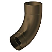 Sarei Fallrohrbogen (Nennweite: 80 mm, Winkel: 72 °, Aluminium, Terrabraun RAL 8028) | BAUHAUS