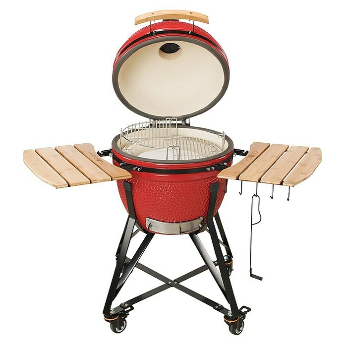 Kamado Bono Roštilj na drveni ugljen Media  (Promjer površine roštilja: 43 cm, Crvena) | BAUHAUS