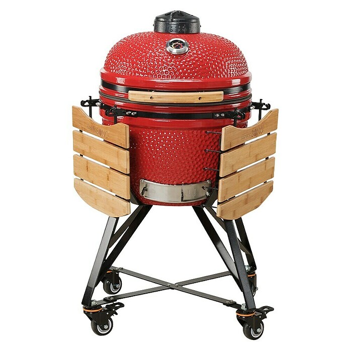 Kamado Bono Roštilj na drveni ugljen Media  (Promjer površine roštilja: 43 cm, Crvena) | BAUHAUS